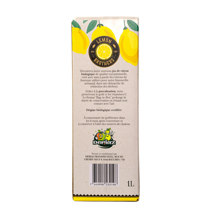 Lemon Brothers - Succo di Limone Biologico - Delizia Fresca Pressata 🍋✨