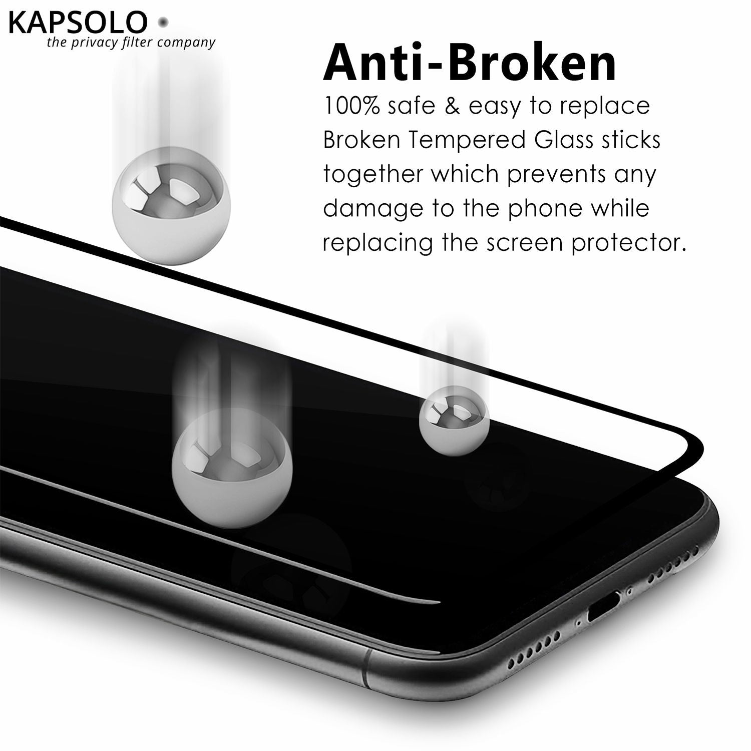 KAPSOLO Displayschutzglas KAP30204 Apple iPhone X