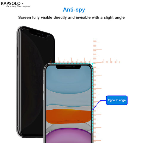 KAPSOLO Privacy Schutzglas KAP30293 Apple iPhone 8 Plus