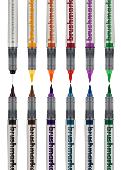 KARIN Brush Marker PRO + blender 27C1 Basic colours 12 Stück