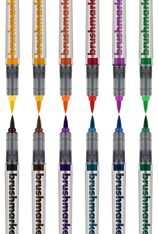 KARIN Brush Marker JUNIOR + blender 27C10 Basic colours 12 Stück
