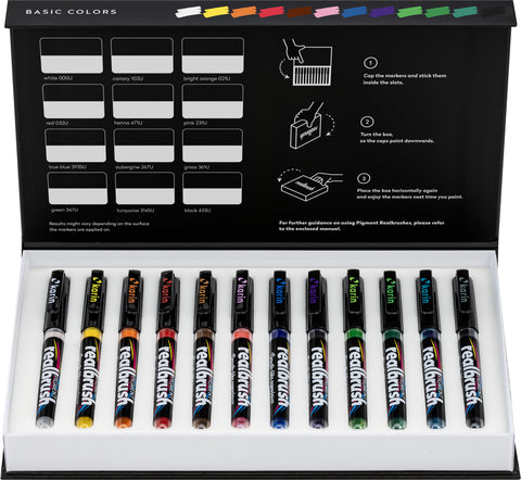 KARIN Real Brush 0.4mm 33C1 Pigment, Basic Farben