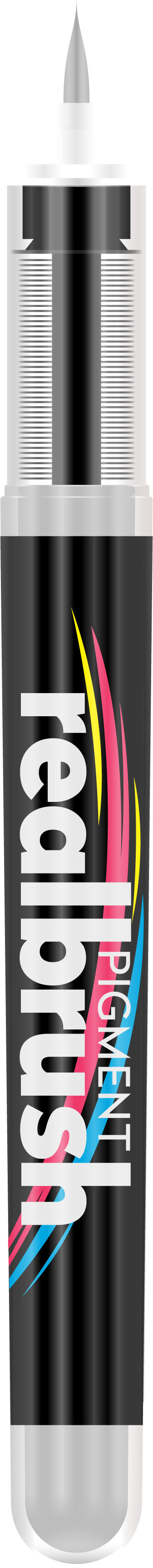 KARIN Real Brush Pen 0.4mm 33Z000 Pigment, weiss