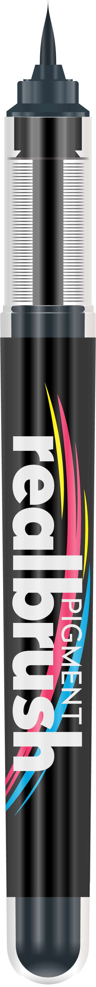 KARIN Real Brush Pen 0.4mm 33Z433 Pigment, schwarz