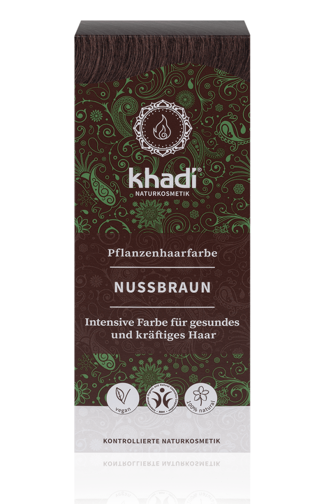 KHADI Pflanzenhaarfarbe Nussbraun