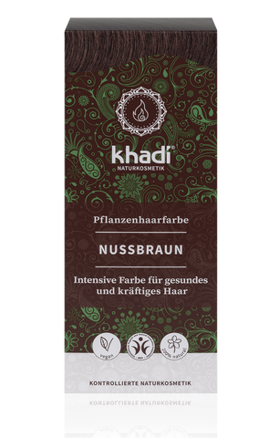 KHADI Pflanzenhaarfarbe Nussbraun