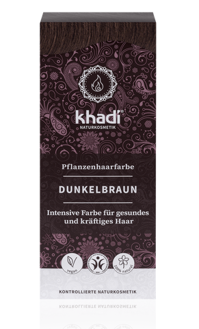 KHADI Pflanzenhaarfarbe Dunkelbraun