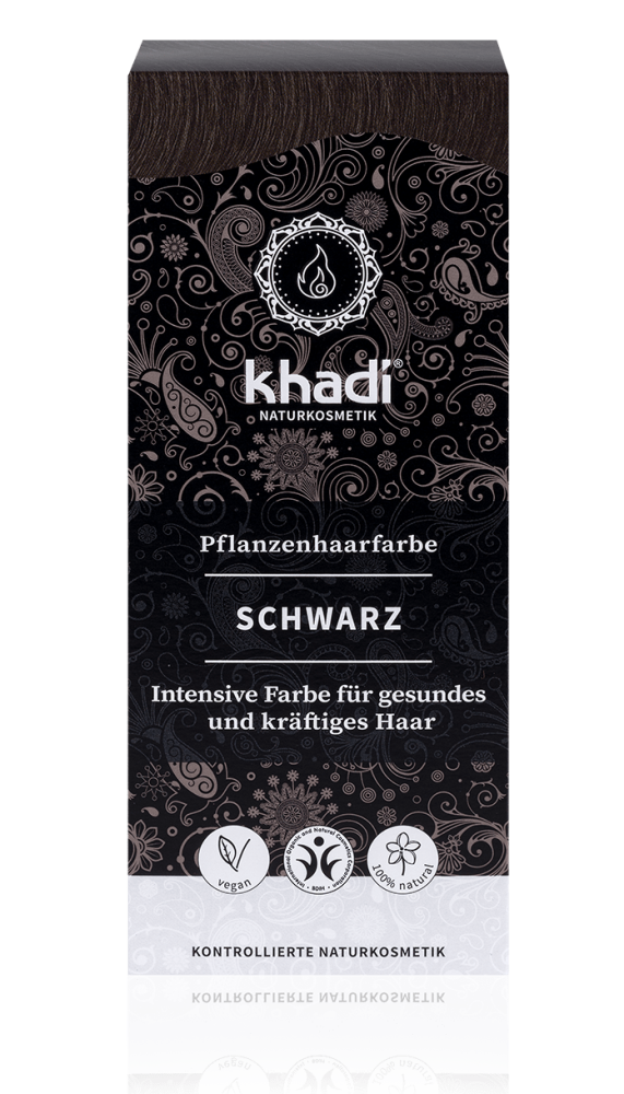 KHADI Pflanzenhaarfarbe Schwarz