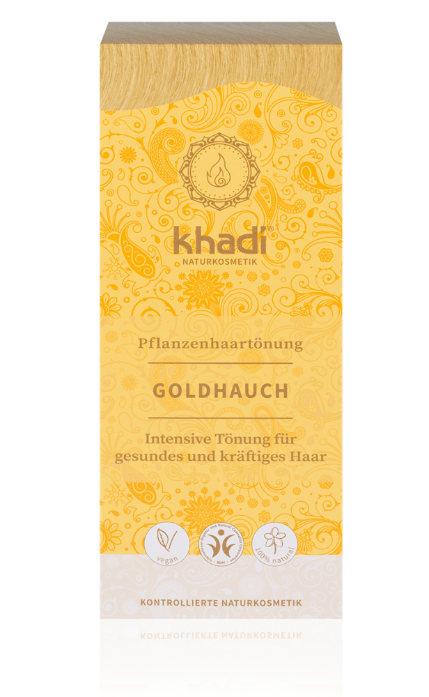 KHADI Pflanzenhaarfarbe Goldhauch