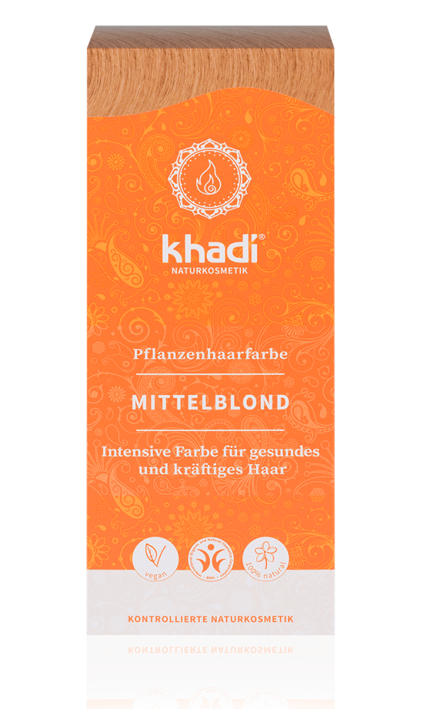 KHADI Pflanzenhaarfarbe Mittelblond