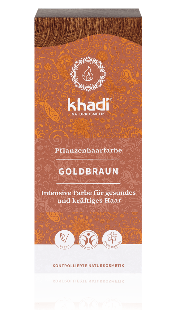 KHADI Pflanzenhaarfarbe Goldbraun