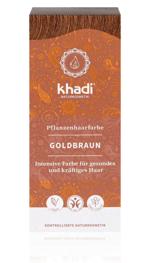 KHADI Pflanzenhaarfarbe Goldbraun