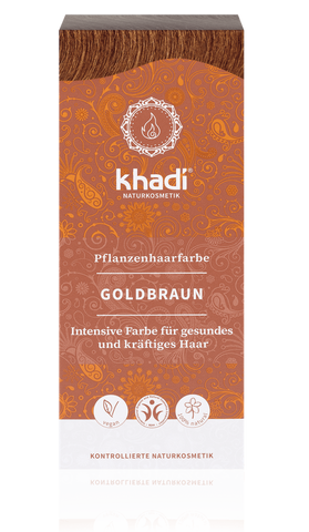 KHADI Pflanzenhaarfarbe Goldbraun