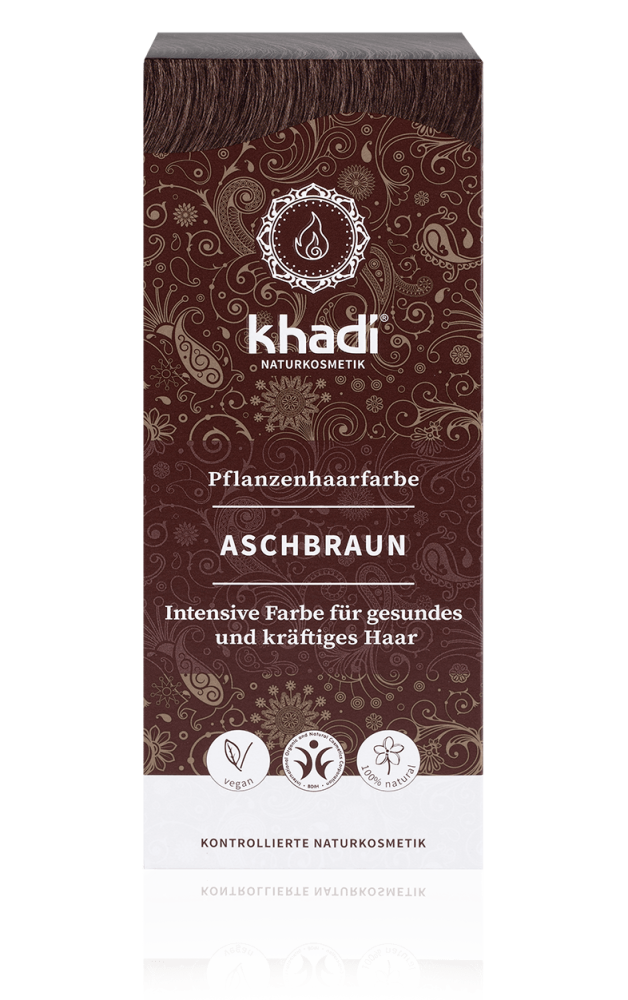 KHADI Pflanzenhaarfarbe Aschbraun