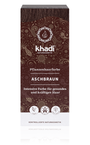 KHADI Pflanzenhaarfarbe Aschbraun