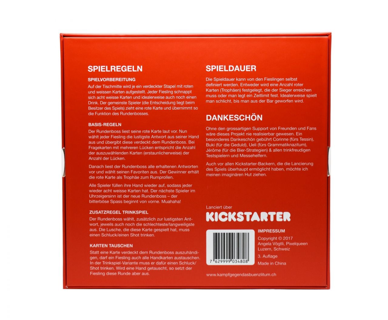 Kampf gegen das Bünzlitum