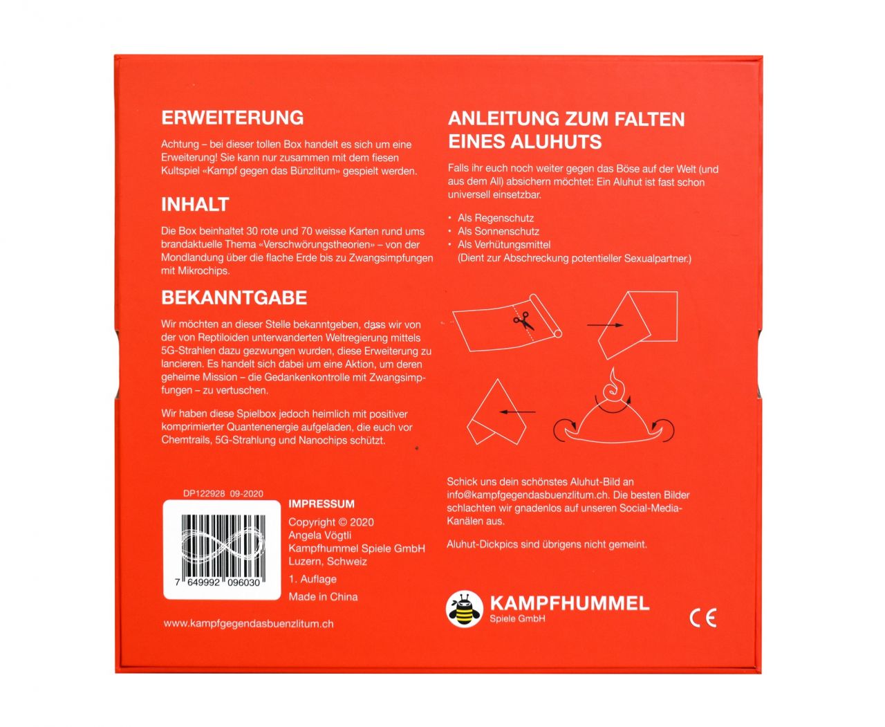 Kampf gegen das Bünzlitum - Aluhut-Erweiterung