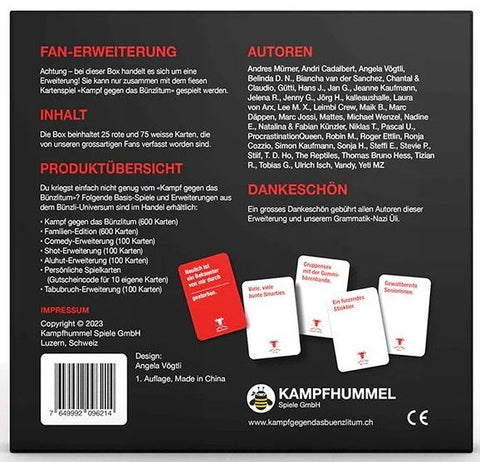 Kampf gegen das Bünzlitum - Fan-Erweiterung