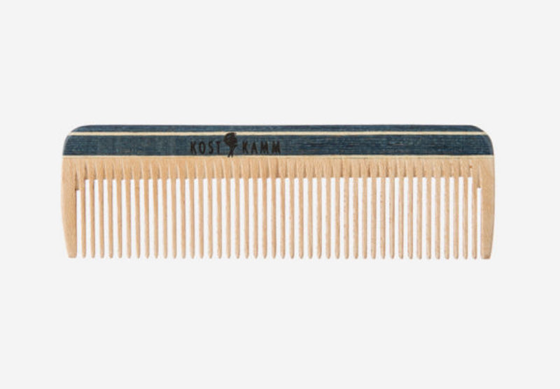 KOSTKAMM Mini-Taschenkamm Holz fein bunt