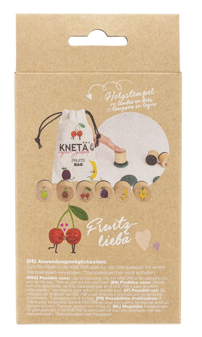 KNETÄ Holzstempel-Set Fruits