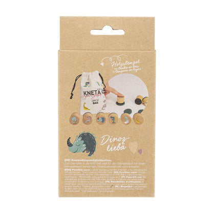 KNETÄ Holzstempel-Set Dinoz