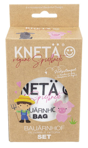 KNETÄ Holzstempel-Set Bauärnhof