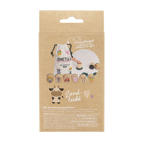 KNETÄ Holzstempel-Set Bauärnhof