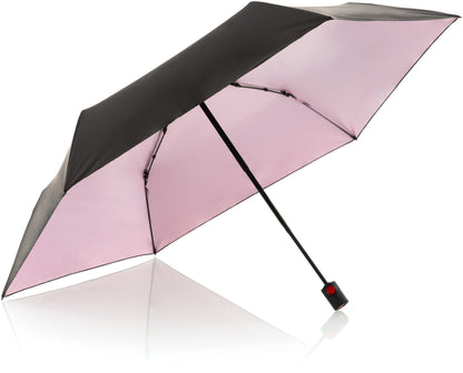KNIRPS Regenschirm U.200 HeatShield 2200.100.9 schwarz/rosa, Duomatic