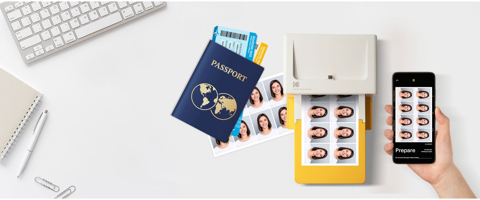 KODAK Post Card Size Photo Printer KOPRIPD460 Yellow