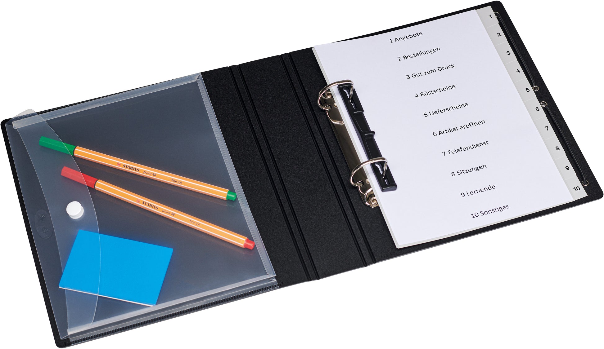 KOLMA Ringbuch Selection A5 02.105.06 Recycling, 2 Ring schwarz 3cm