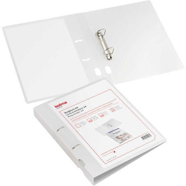 KOLMA Ringbuch Vario KolmaFlex A4 02.122.00 farblos, 2-Ring 40mm