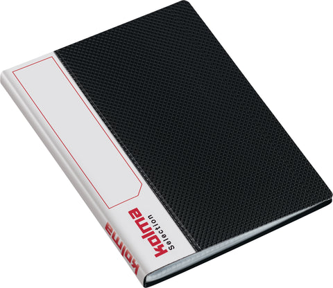 KOLMA Sichtbuch Selection A6 03.709.06 schwarz 20 Taschen