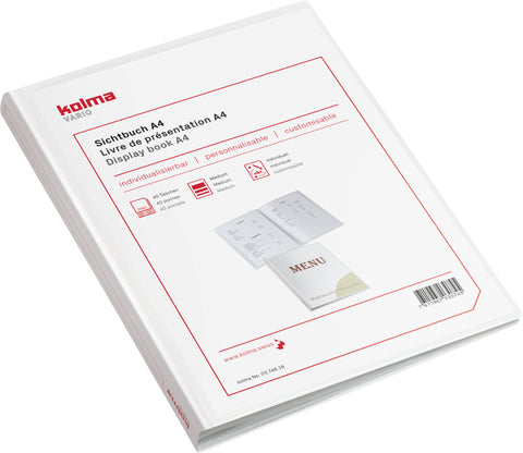 KOLMA Sichtbuch Vario A4 03.746.16 weiss 40 Taschen