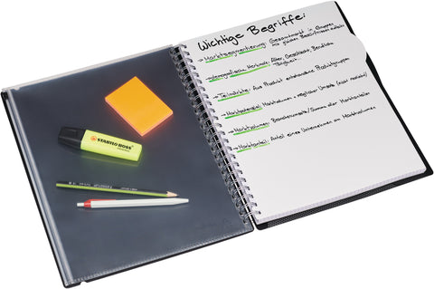 KOLMA Notizbuch Selection A4 06.516.06 schwarz, kariert 120 Blatt