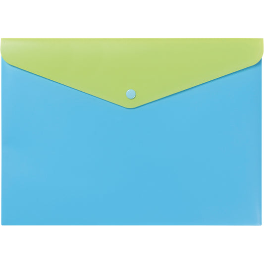 KOLMA Dokumententasche Doppia A4 08.152.20 blau/grün