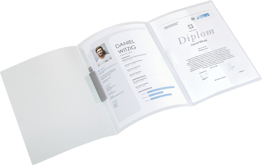 KOLMA Bewerbungsmappe Tender A4 10.015.00 transparent 3-teilig