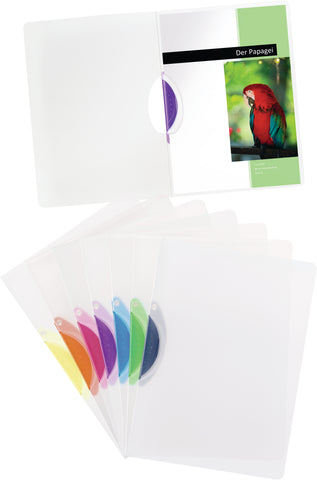 KOLMA Klemmhefter Easy Plus A4 11.012.33 berry, 30 Blatt, Kolmaflex