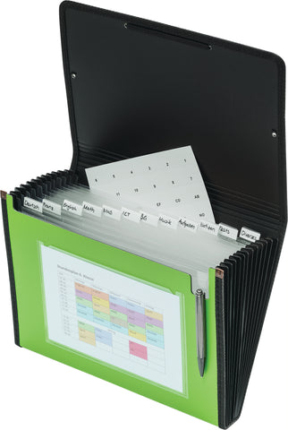 KOLMA Fächermappe Daily A4 11.032.01 grün 12 Fächer