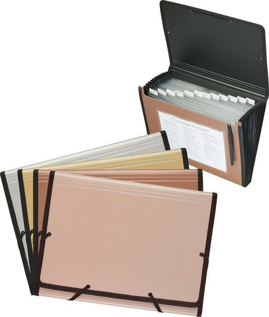 KOLMA Fächermappe Bliss A4 11.033.08 roségold 12 Fächer