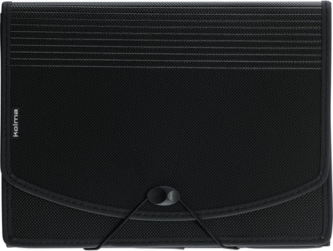 KOLMA Fächermappe Selection A4 11.055.06 flex. Boden,schwarz 12 Fächer
