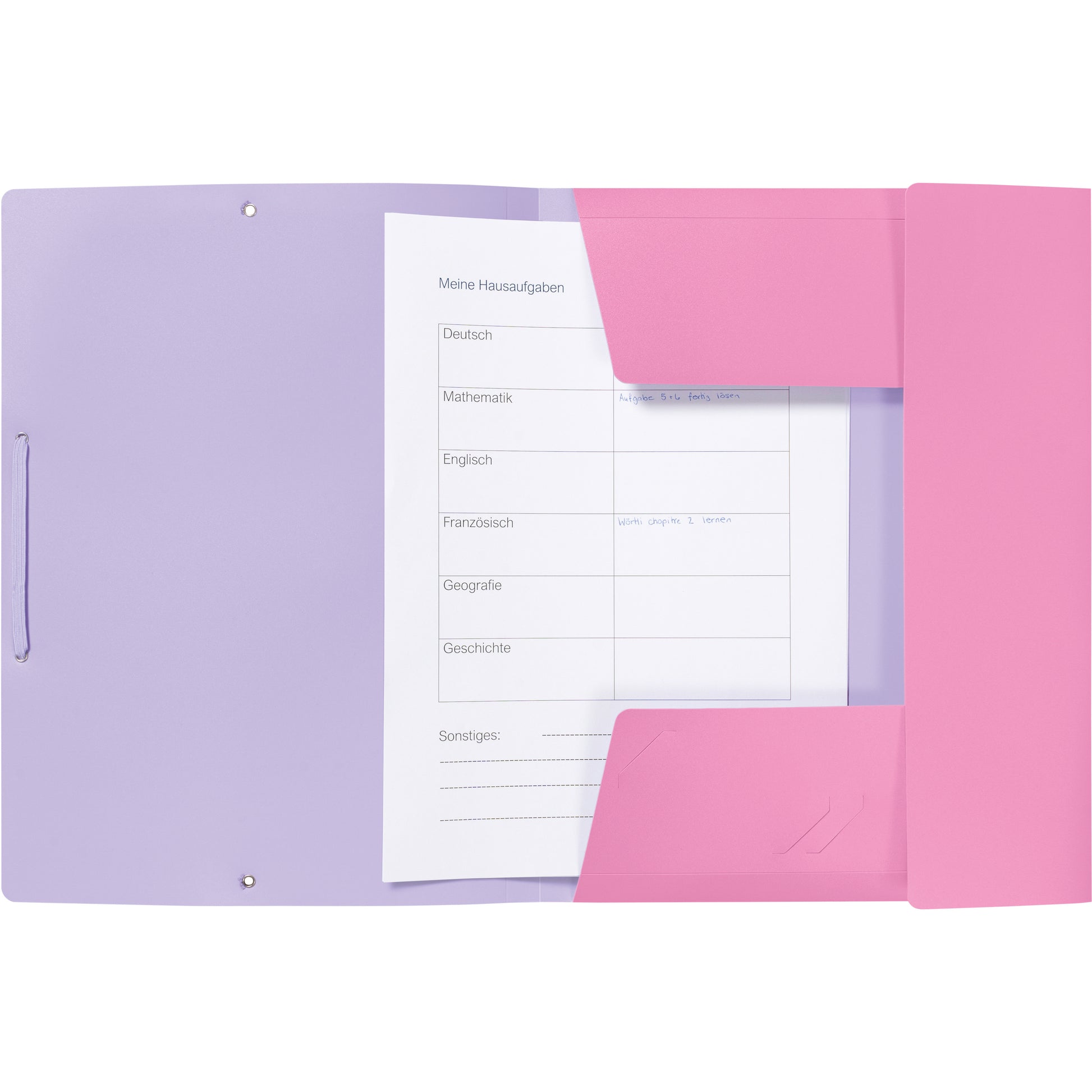 KOLMA Gummizugmappe Doppia A4 11.080.20 pink/violett