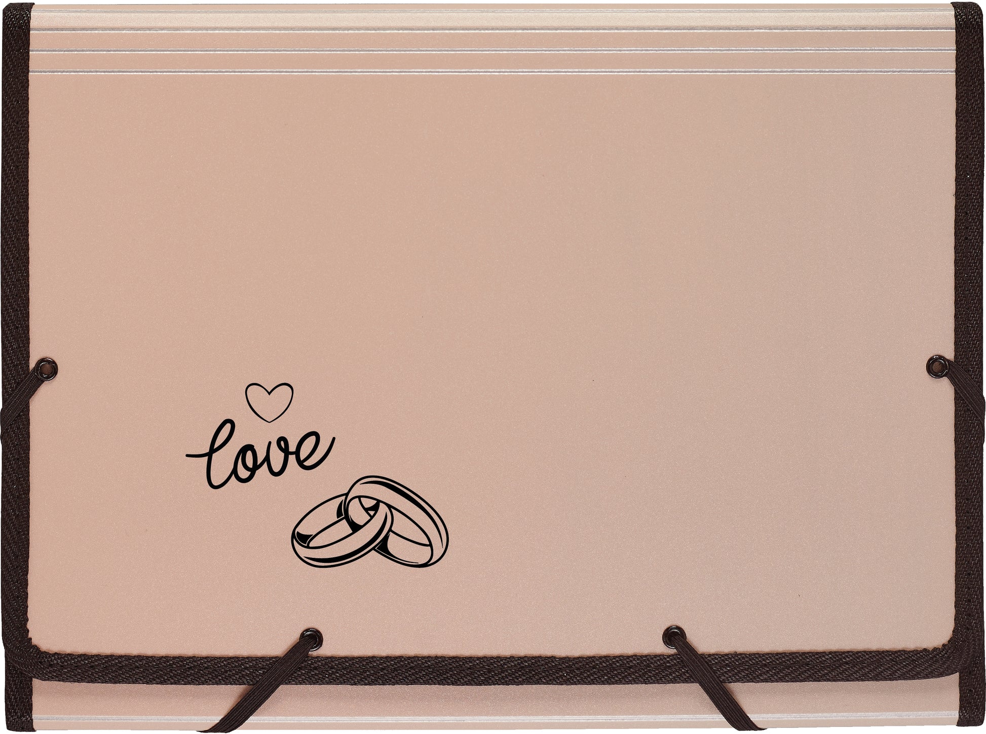 KOLMA Fächermappe Wedding A4 11.134.08 roségold,love