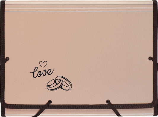 KOLMA Fächermappe Wedding A4 11.134.08 roségold,love