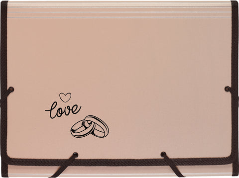 KOLMA Fächermappe Wedding A4 11.134.08 roségold,love