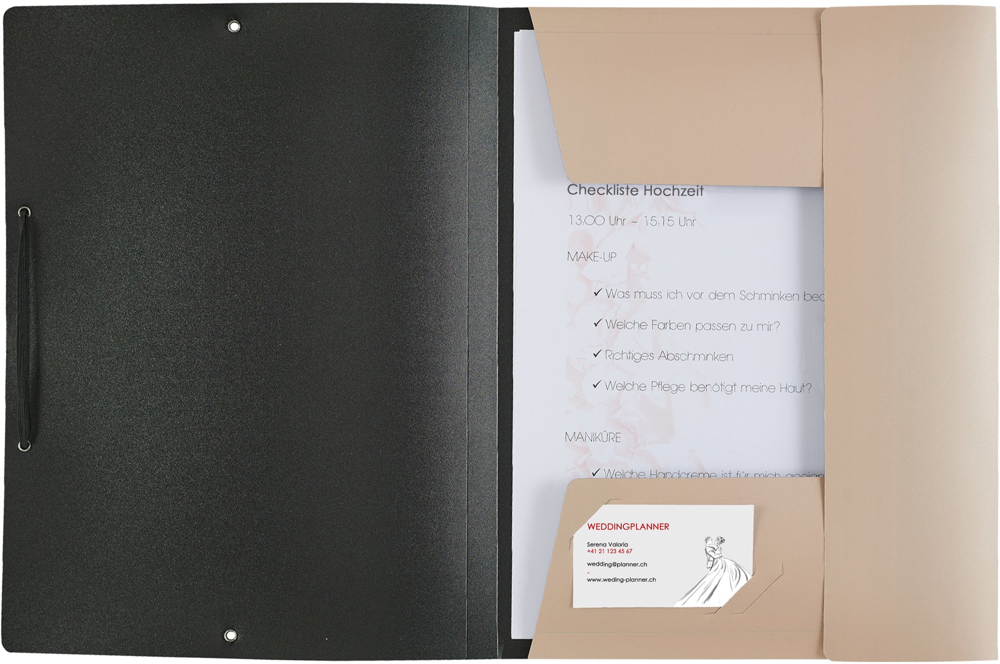 KOLMA Gummibandmappe Wedding A4 11.179.07 opak silber,love