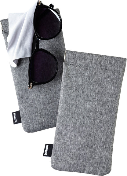 KOLMA Brillenetui RPET 14.304.03 grau rezyk. PET 18.2x9x0.6cm