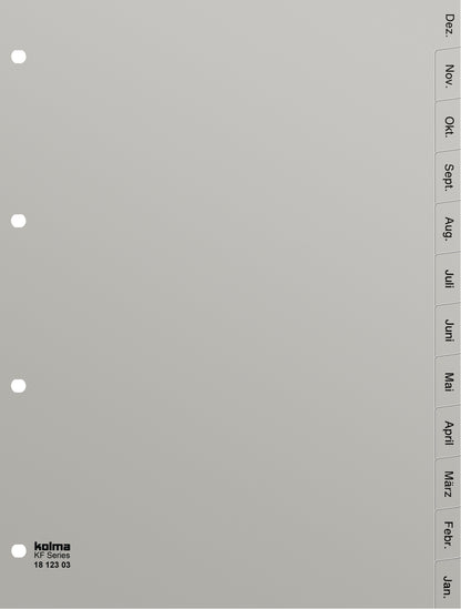 KOLMA Register KolmaFlex A4 18.123.03 grau Dez-Jan DE