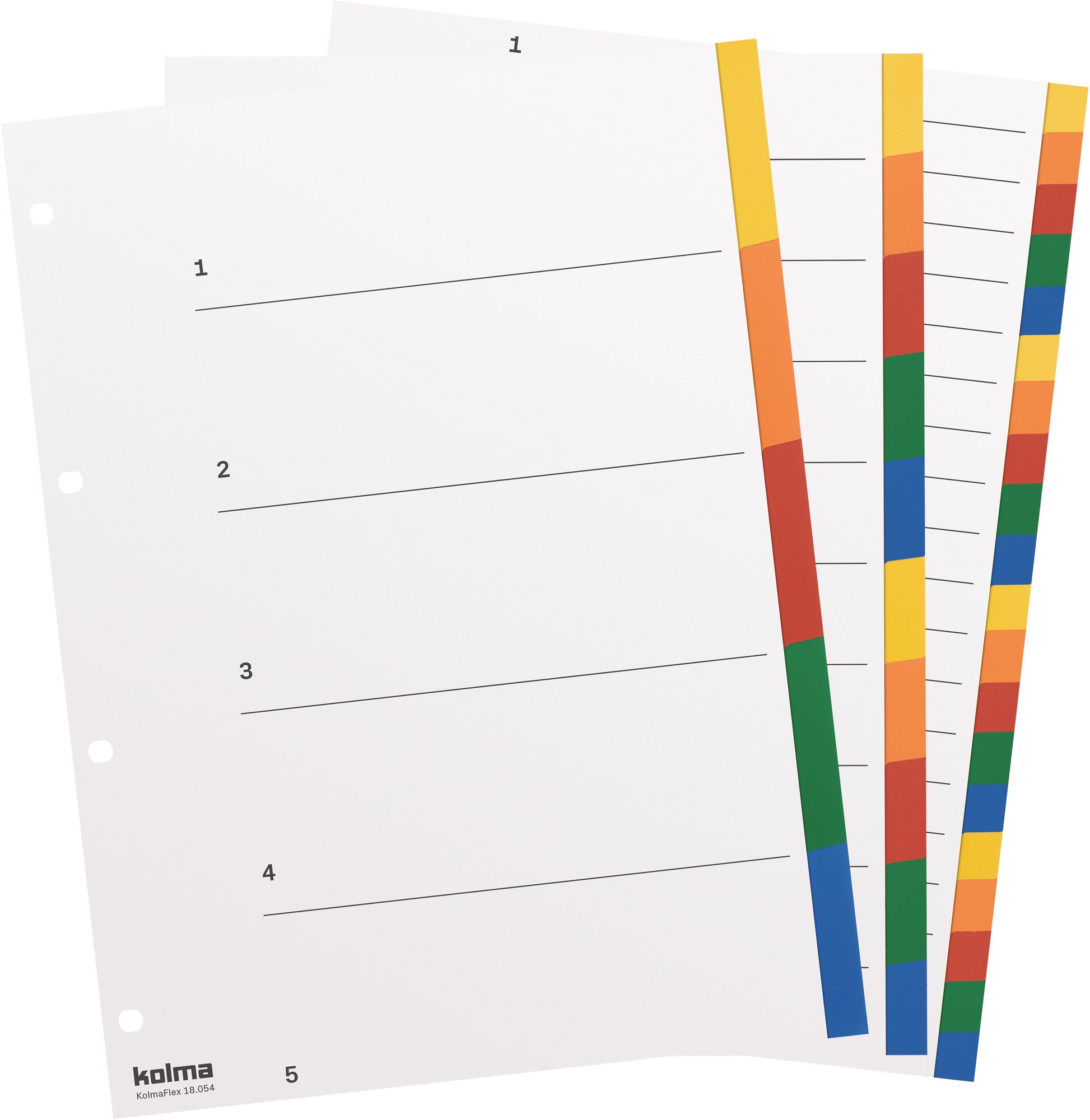 KOLMA Register KolmaFlex A4 18.204.20 mehrfarbig 20-teilig