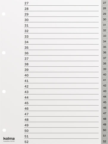 KOLMA Register KolmaFlex A4 18.252.03 grau 1-52