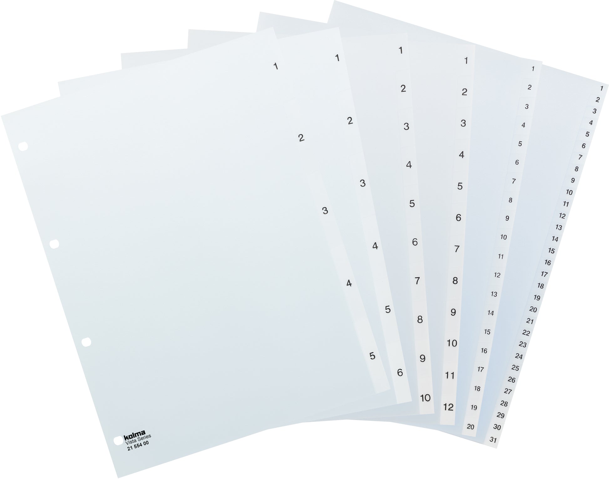 KOLMA Register Vista A4 21.112.00 transparent 1-12